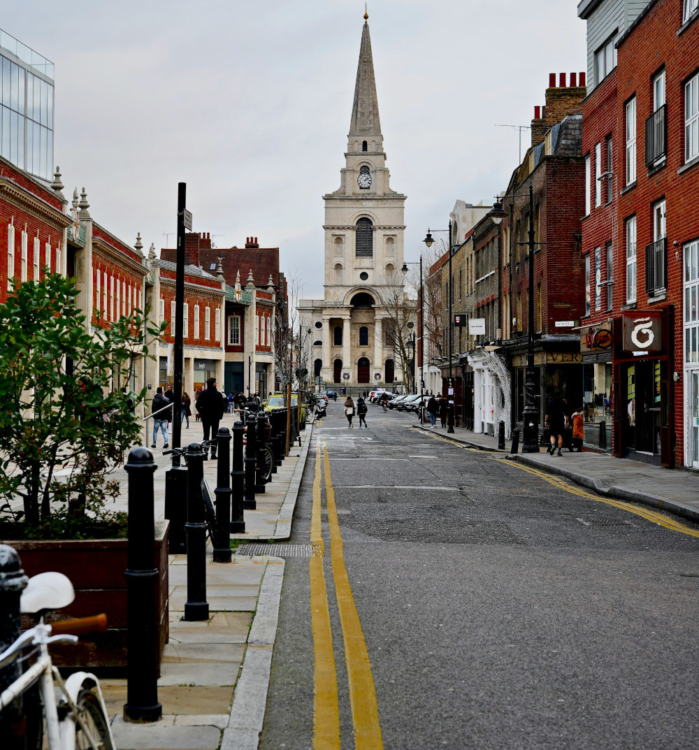 Spitalfields area in London